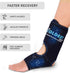 Coldest Foot Ankle Achilles Pain Relief Ice Wrap with 2 Cold Gel Packs - Best for Tendon Injuries & Sore Feet