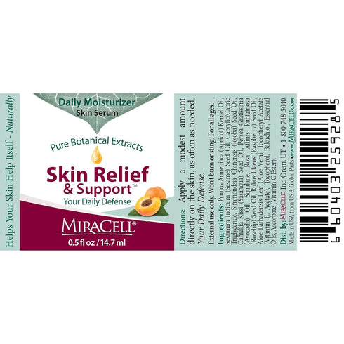 Miracell Skin Relief & Support Oil, 0.5 oz Natural Face & Body Moisturizer