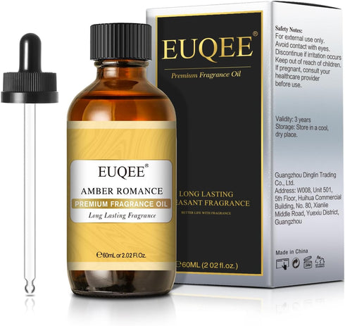 Amber Romance Fragrance Oils 2.02 Fl oz/ 60ml - Essential Oils for Diffuser, Candle Making, DIY Soap