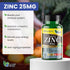 America Medic & Science Chelated Zinc 50 mg Supplements (3 Pack of 60 Tablets) Immune Booster and Powerful Antioxidant Pills for Adults Men and Women | Highly Absorbable Mineral, Improves Mood & Sleep
