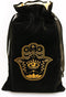 ARTSY CRAFTS 6x9" Hamsa Hand Velvet Jewelry Pouch Gift Bags, Fatima Hand Evil Eye Drawstring Oracle Tarot Bags