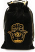 ARTSY CRAFTS 6x9" Hamsa Hand Velvet Jewelry Pouch Gift Bags, Fatima Hand Evil Eye Drawstring Oracle Tarot Bags