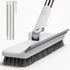Purexa Floor Scrub Brush with 55" Long Handle, 2-in-1 Floor Brush with Built-in