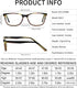 OCCI CHIARI Anti Blue Light Reading Glasses, Rx Frame 1.0 to 4.0 for Computer Games, Eyewear for All Ages