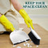 Zubebe 6 Pcs Mini Dustpan and Brush Set, Portable Hand Broom and Dustpan for Home, Office, Kitchen, Table, Floor