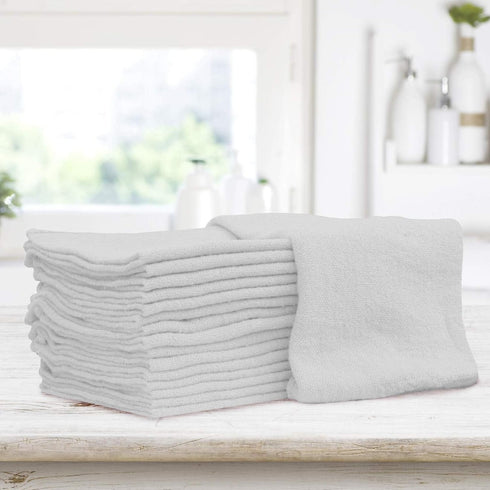 Pack 50 13" 13" Shop Towels of Reusable Cleaning Rags Durable Quality Cotton x Machine Washable Suitable for All