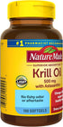 Nature Made Krill Oil 500mg, Superior Absorption with Astaxanthin, Omega 3s for Heart Health, 100 Softgels