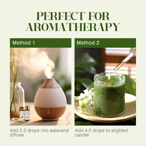 Essential Oils Set - 24 Pcs Aromatherapy Kit for Diffuser, Massage, Skin Care, Soap & Candle Making