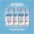 Premium Formulations (40 (4 Pack)) Shower Solutions - Adult Bathing Wipes, Extra Large and Extra Thick wipes