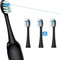 3 Pack Toothbrush Replacement Heads Compatible with WaterPik Sonic Fusion 2.0, FitMount Flossing Brush Head for SF-01