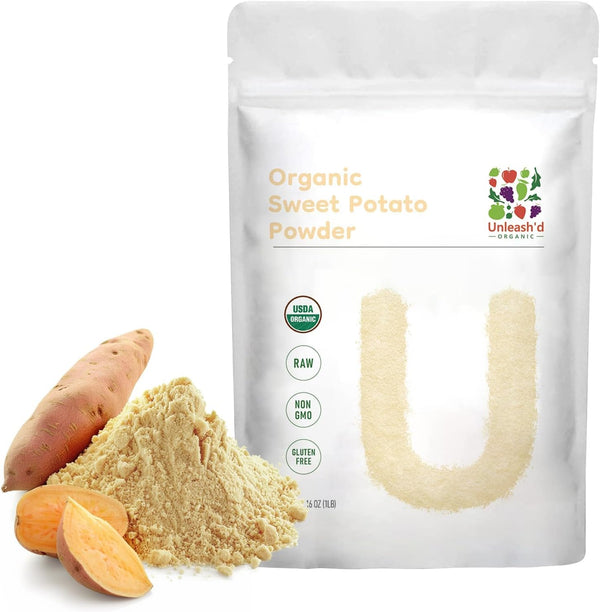 UNLEASH'D ORGANIC Unleashd Organic Organic Sweet Potato Powder 16 oz 100% Pure Natural Superfood,