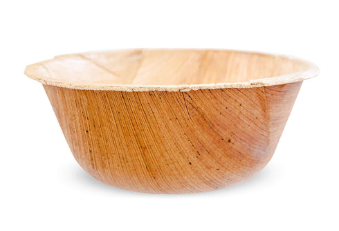 Disposable Palm Leaf Bowls, 5 Inches Strong and Reusable Party Bowls (25 Count, 5" Bowls), Eco-Friendly & Natural