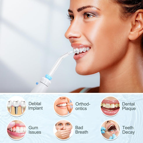 Water Flosser, Power Dental Water Flossers for Teeth & Braces Cleaning, 600ml for Family Use