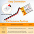 Ransanx 3.7V 200mAh 502025 2.0 (2 Lipo Battery Rechargeable Lithium Polymer Battery with Micro JST Connector Integrated