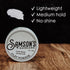 SAMSON'S HAIRCARE Matte Finish Clay Pomade - 3 oz Lightweight, Medium Hold, Water-based Hair Nourishing