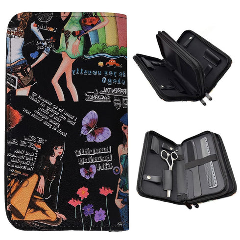 Waterproof Hair Stylist Scissors Holder Pouch Case, Storage Bag for Hairdressing Tools, Barber Scissors Organizer