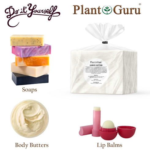Raw Kokum Butter 16 oz / 1 lb, 100% Pure Natural - Great for Skin, Body and Hair Moisturizer