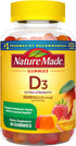 Nature Made Extra Strength Vitamin D3 5000 IU, Dietary Supplement for Bone, Teeth, Muscle Health, 80 Gummies