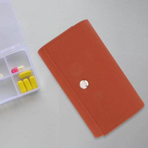 Uonlytech Weekly Pill Organizer Storage Container, Portable Dustproof Moisture-Resistant Plastic Medicine Case