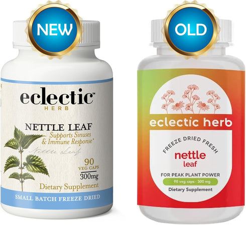 Raw Freeze-Dried Non-GMO Nettle Leaf, Eclectic Institute, Healthy Sinus Support, 90 CT