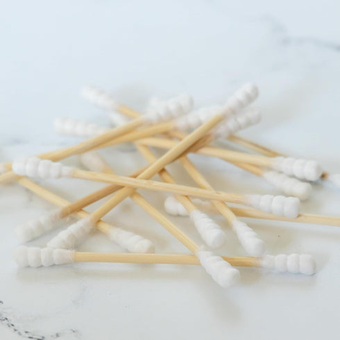 The Humble Co. Bamboo Cotton Swabs (600 count) - Cotton Buds for Ears, Makeup, and Cleaning
