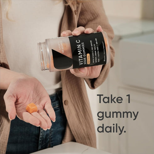 Sports Research Vitamin C Gummies for Kids & Adults | Vegan Certified, Gelatin Free & Non-GMO | Immune Support