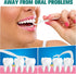 Automatic Dental Floss Case, Portable Flosser Dispenser, Travel Organizer with 10 Floss Picks for Teeth Cleaning