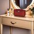 Small Travel Makeup Bags for Women, Wine Red Compact Cosmetic Bag, Travel Accessories