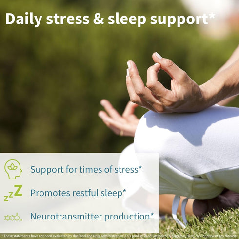 Advanced Ashwagandha KSM-66, L-Theanine & Magnesium - 60 Vegan Capsules, Multi Action Adaptogen Complex for Stress