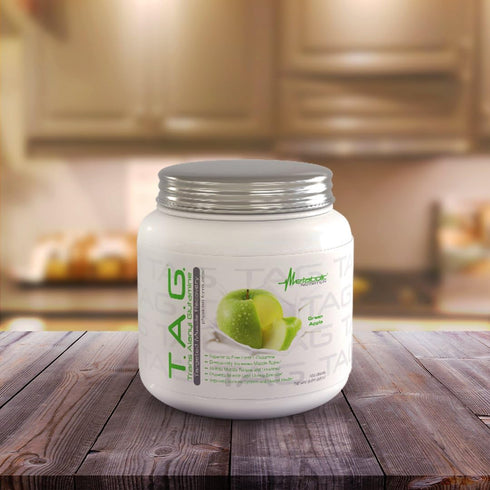 Metabolic Nutrition TAG Trans Alanyl Glutamine, 100% L-Glutamine Peptide Powder, 400 Grams (40 Servings), Green Apple