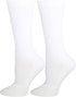Truform Compression Socks, Men's Crew Length, 15-20 mmHg, White, Small, Pack of 2