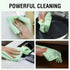 Microfiber Cleaning Cloths Roll (11.8" x 11.8") Ultra Absorbent, Lint Free, Quick Dry Tear Away Towels for Home (Green)