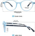 Colorful Reading Glasses for Women, Lightweight Stylish Readers, Cute Cheaters Glasses, 4 Pack with Spring Hinges
