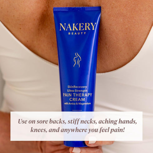 Nakery SkinRecovery Pain Therapy Cream, Ultra Strength Magnesium Cream for Leg Cramps, Muscle and Joint Pain Relief