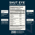 Shut Eye Natural Sleep Aid Supplement for Adults with 5mg Melatonin, 60 Capsules