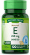 Nature's Truth Vitamin E Softgels, 268mg, 100 Count | Non-GMO & Gluten Free Supplement