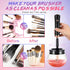 Makeup Brush Cleaner Machine - Super Fast Electric Makeup Brush Cleaner and Dryer for Most Brush Sizes