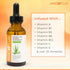 Natural Hair Growth Serum, 60ml / 2fl oz, For Longer, Stronger, Thicker Hair, with Aloe Vera