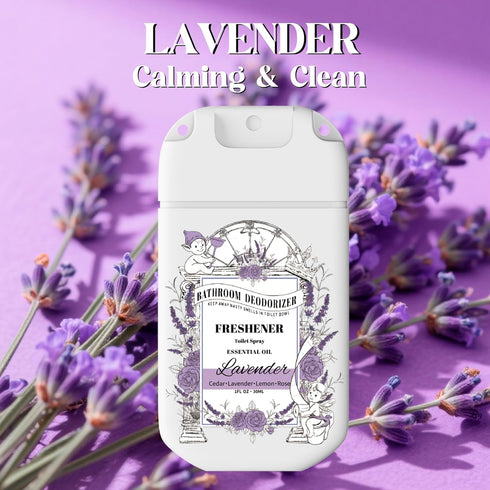 Travel Size Toilet Spray, Air Freshener Spray for Bathroom Deodorizer, Travel Essentials Variety with Removable Hook