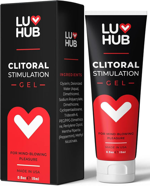 Luv Hub Female Arousal Gel Clitoral Sexual Enhancer Intimate Gel for Heightened Sensation Plant-Based