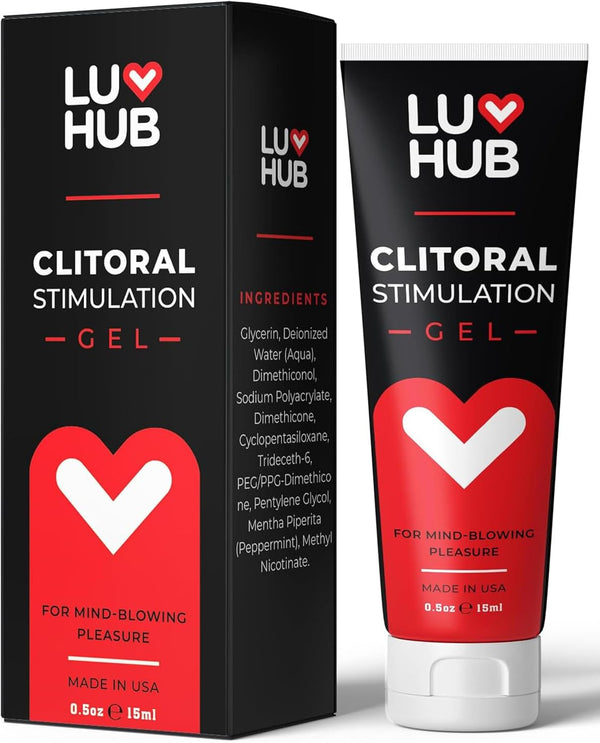 Luv Hub Female Arousal Gel Clitoral Sexual Enhancer Intimate Gel for Heightened Sensation Plant-Based