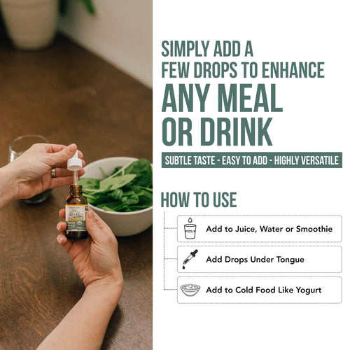 Organic Plant D3 + K2 (5000 iu D3) - 100% Organic & Plant-Based Sublingual D3 Drops (1oz)