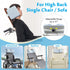 AOSSA Wheelchair Headrest for High Back Wheelchair & Recliner - Adjustable U Shaped Head Support Pillow with Cooling