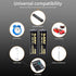 HW 4 Pack Type-C USB Rechargeable AA Battery, 1.5V Long Lasting, 1.5H Fast Charge, Over 1000 Cycles
