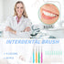 Interdental Brush Set, 100Pcs Soft Braces Brushes, 40Pcs Tooth Flossing Heads, 60pcs Disposable Flossers