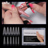 NMKL38 120Pcs Dual Forms Full Cover Nail Tips, Upper Arched Extension Mold (Mold C) for Nail Art