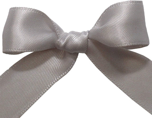Morex Double Face Satin Ribbon - 3/8" X 50 YD Silver Ribbon for Gift Wrapping, Crafts, Wedding Gifts