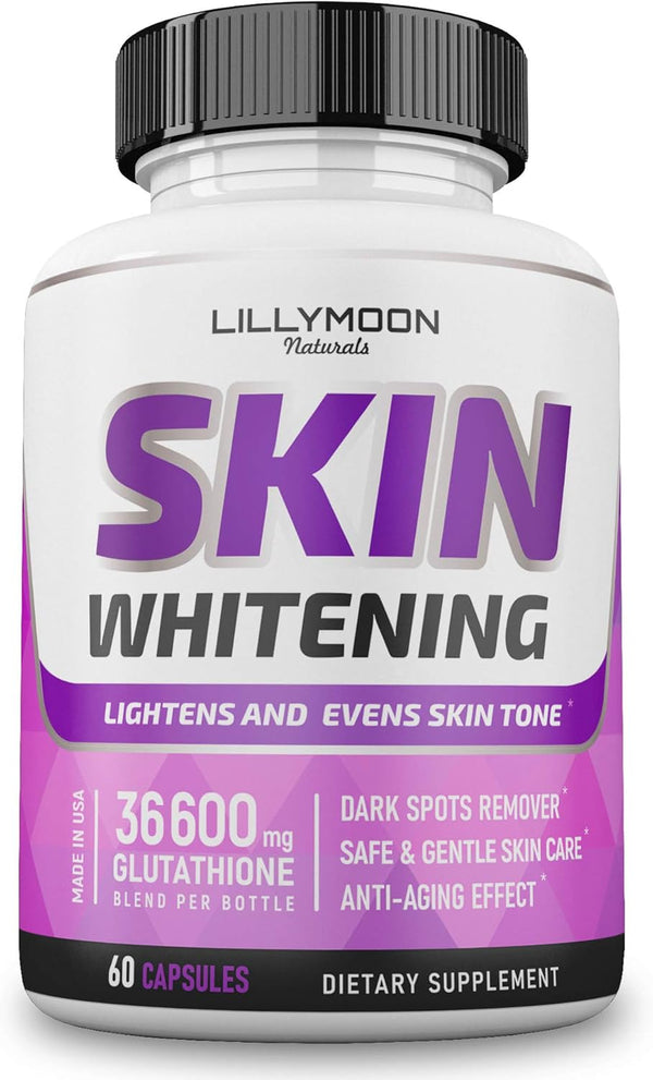 Glutathione Whitening Pills, Skin Lightening Formula with Vitamin C, Dark Spot Remover