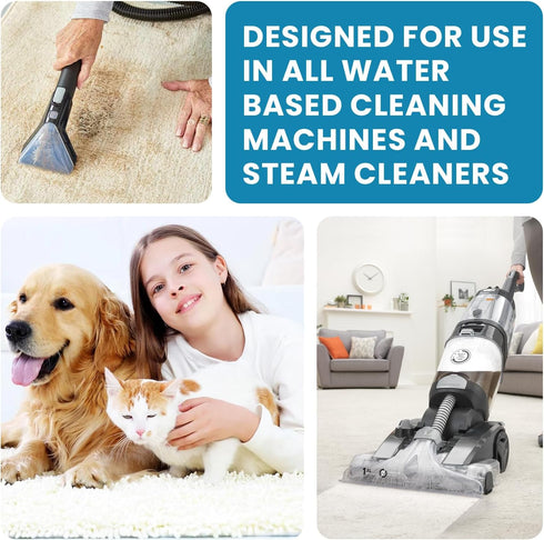 Carpet Cleaner Rug Extracting Shampoo, SNOW WHITE Solution for Tough Stains and Odors, 32oz for Carpets.