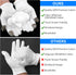Sibba 2 Pairs Touch Screen Moisturizing Gloves and Socks - Overnight Bedtime Hand Spa Treatment for Eczema